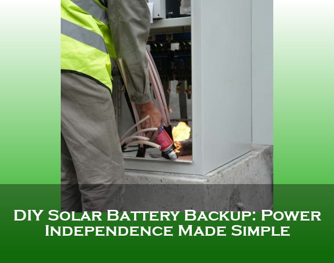 DIY Solar Battery Backup: Power Independence Made Simple